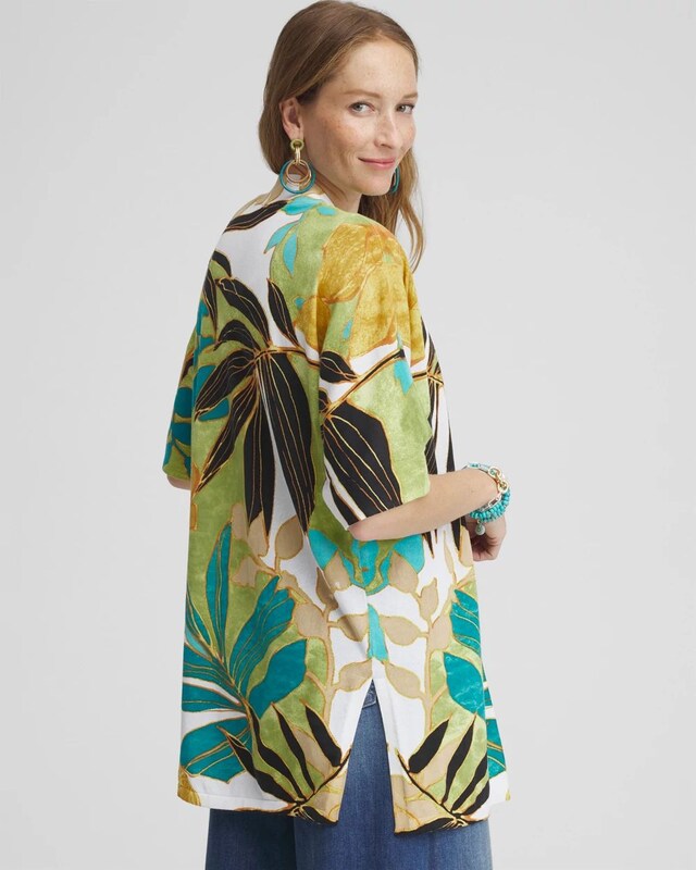 Summer Romance Palms Midi Cardigan - image 3